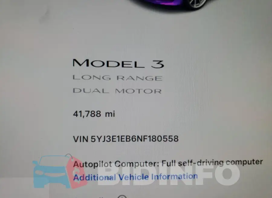 5YJ3E1EB6NF180558 Photo# 9