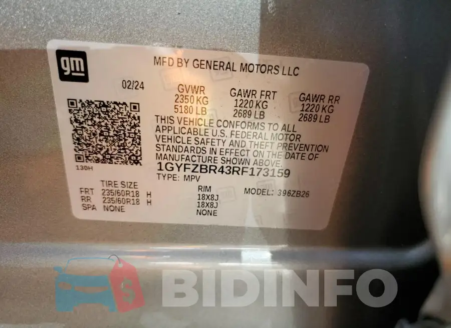 1GYFZBR43RF173159 Photo# 14