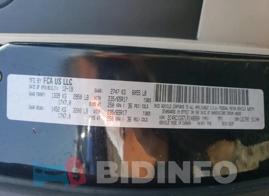 2C4RC1DG7LR148684 Photo# 13