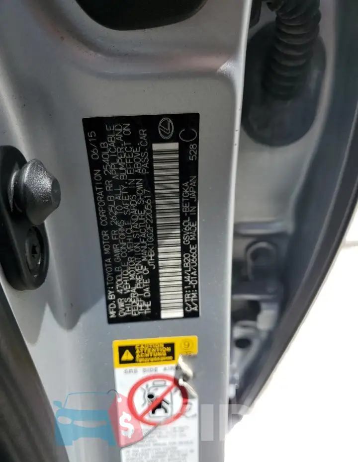 JTHBK1GG2F2205617 Photo# 12