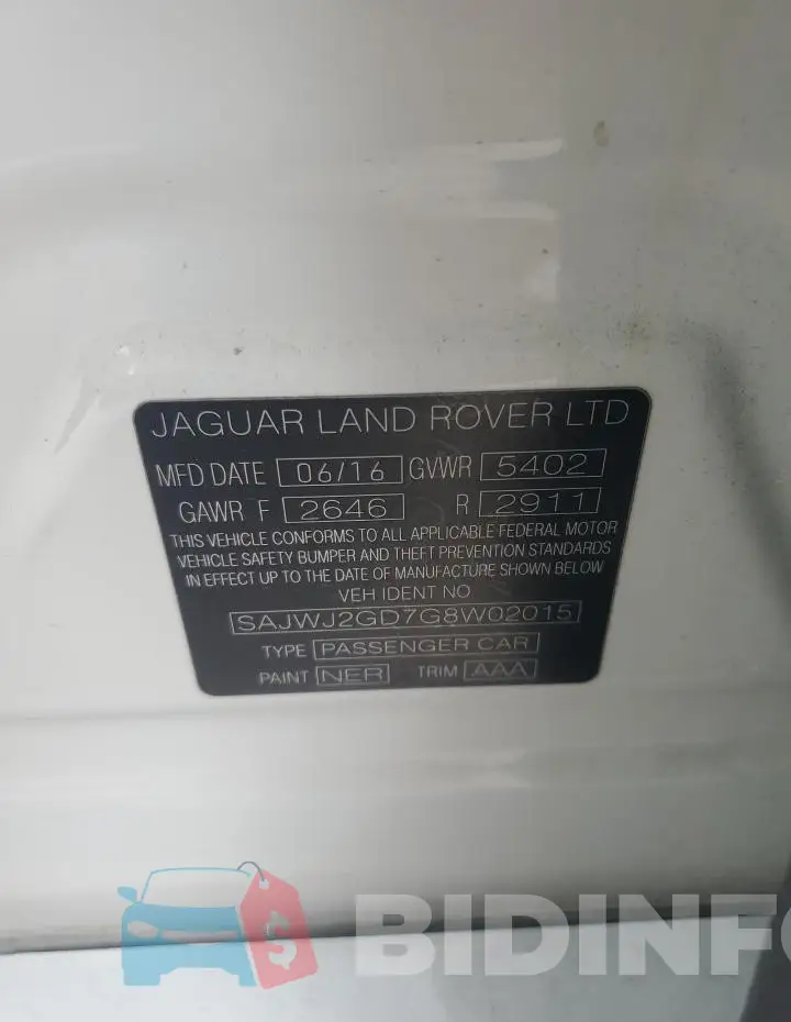 SAJWJ2GD7G8W02015 Photo# 12