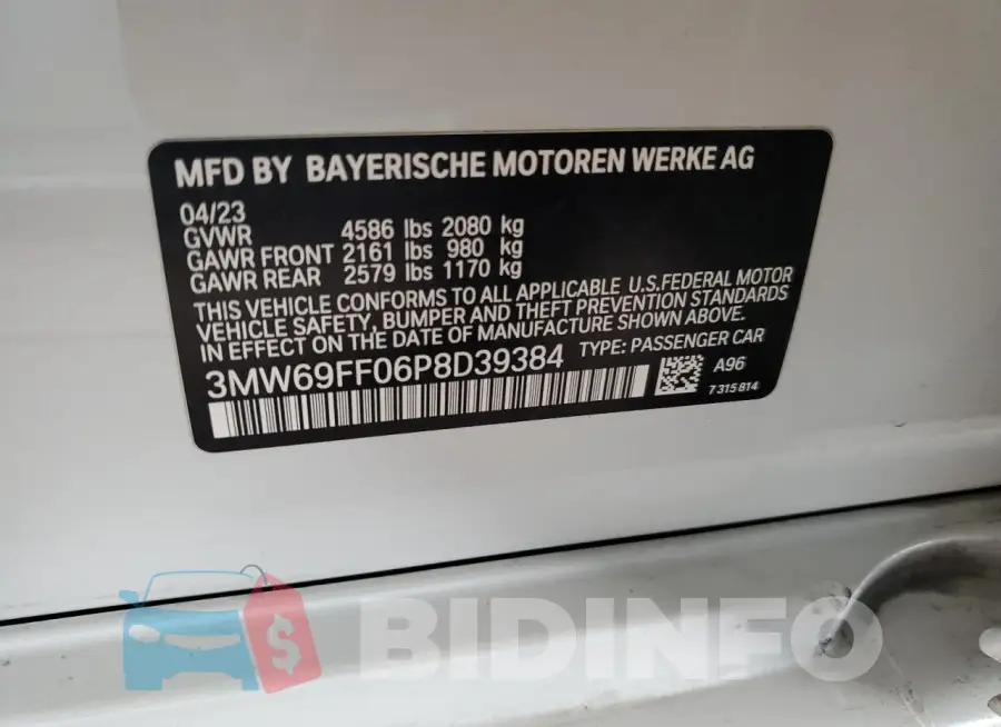 3MW69FF06P8D39384 Photo# 12