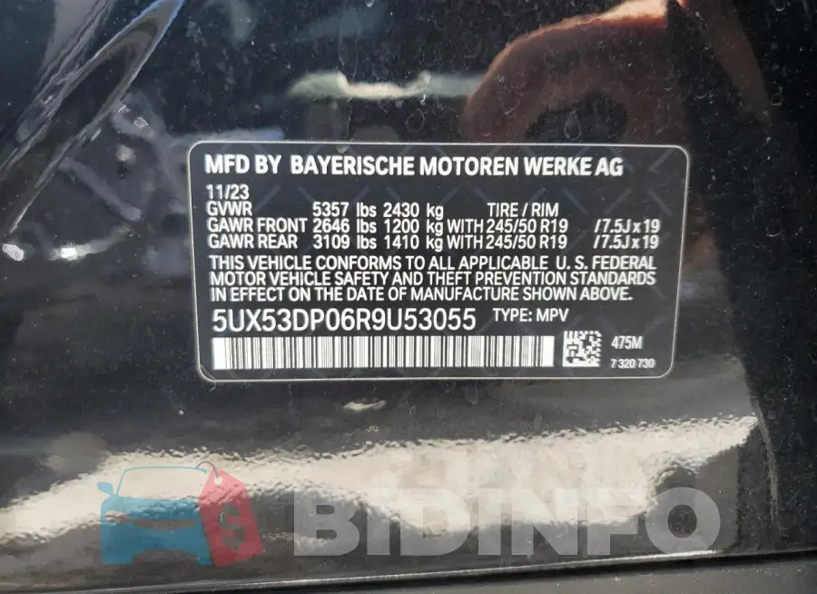 5UX53DP06R9U53055 Photo# 13