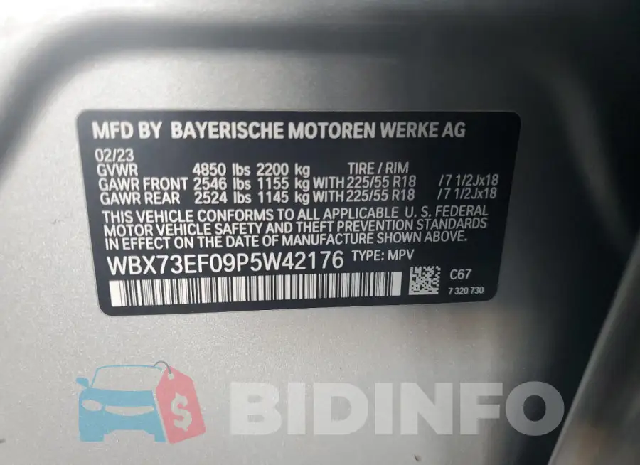 WBX73EF09P5W42176 Photo# 13