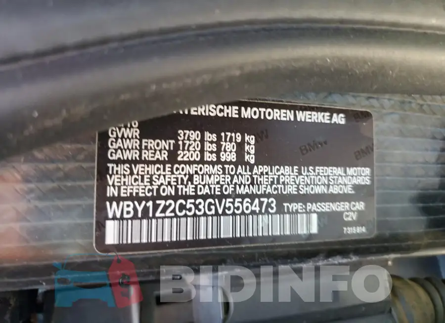 WBY1Z2C53GV556473 Photo# 12