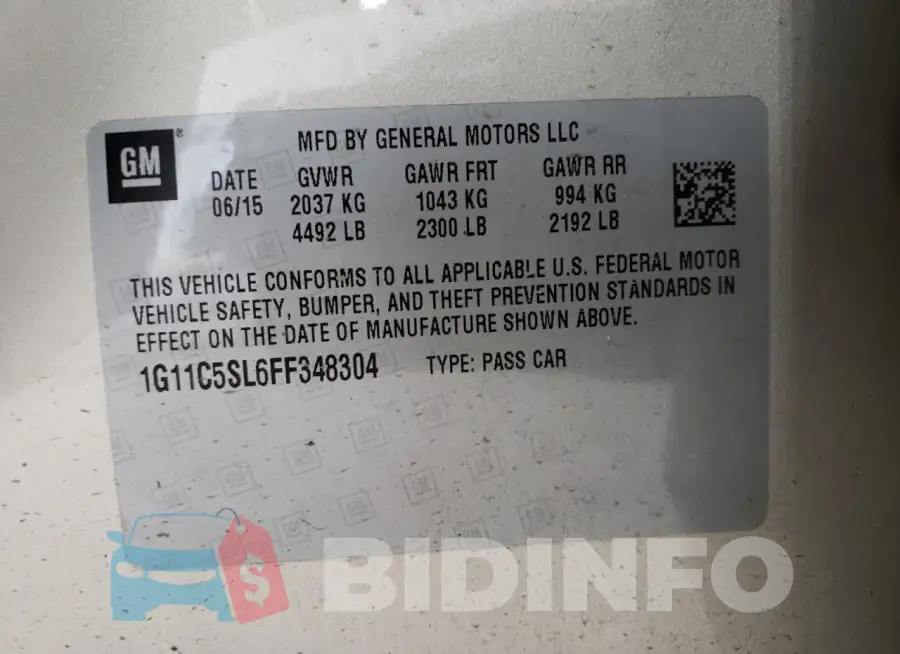 1G11C5SL6FF348304 Photo# 12