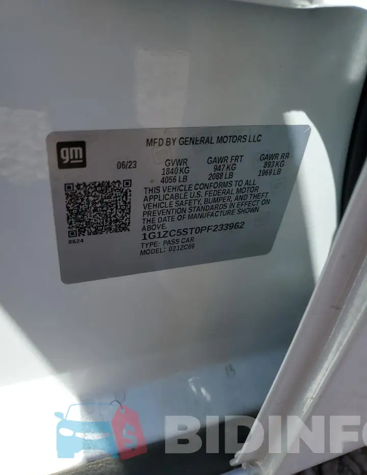 1G1ZC5ST0PF233962 Photo# 13