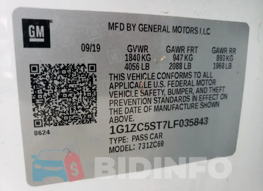 1G1ZC5ST7LF035843 Photo# 12