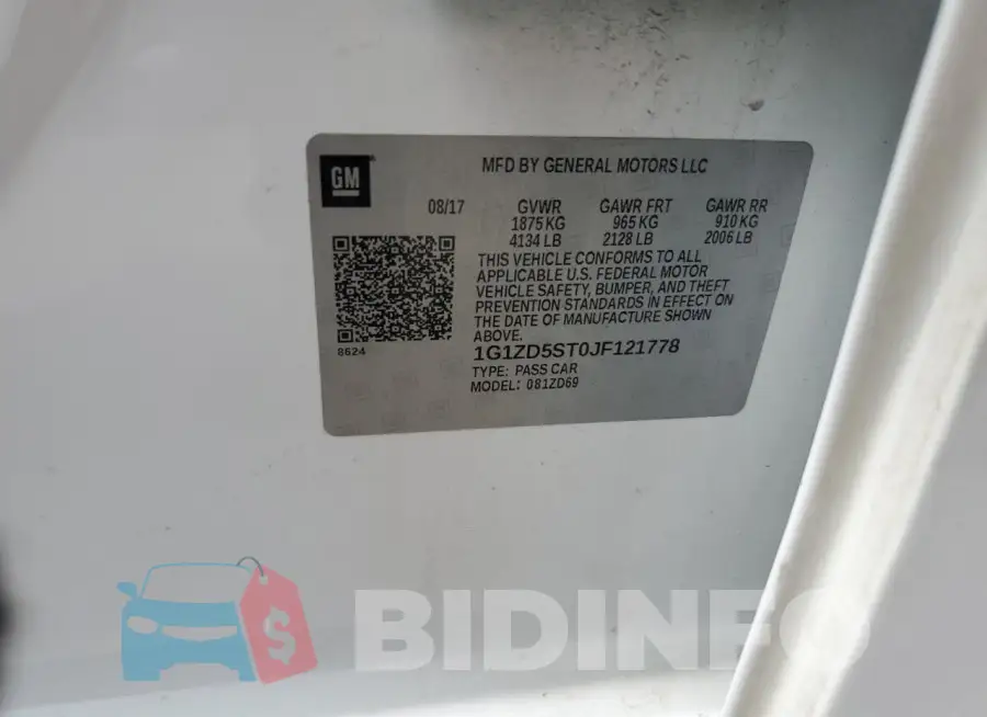 1G1ZD5ST0JF121778 Photo# 12