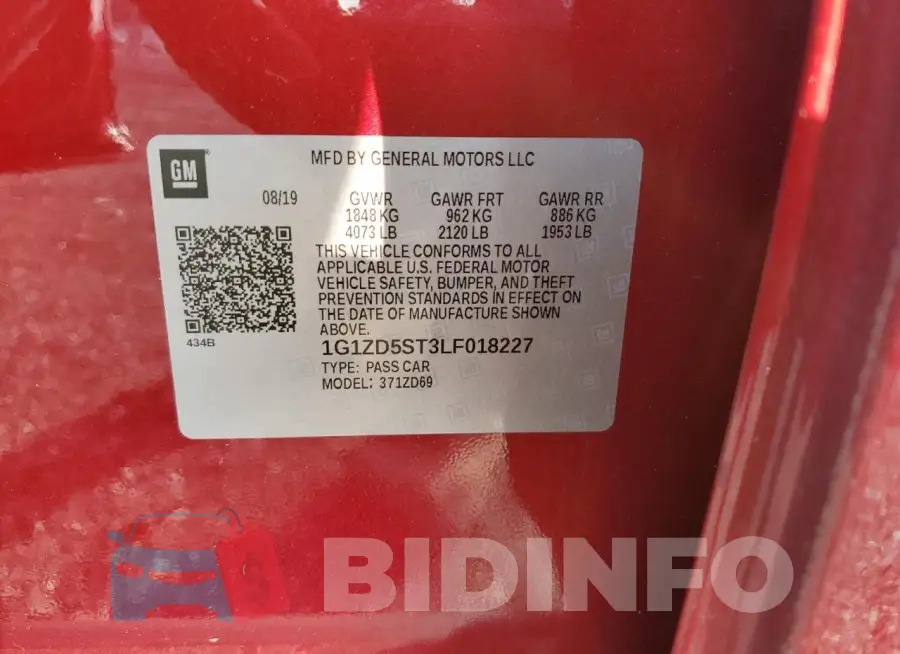 1G1ZD5ST3LF018227 Photo# 13