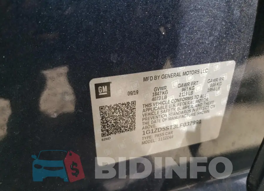 1G1ZD5ST3LF037991 Photo# 12