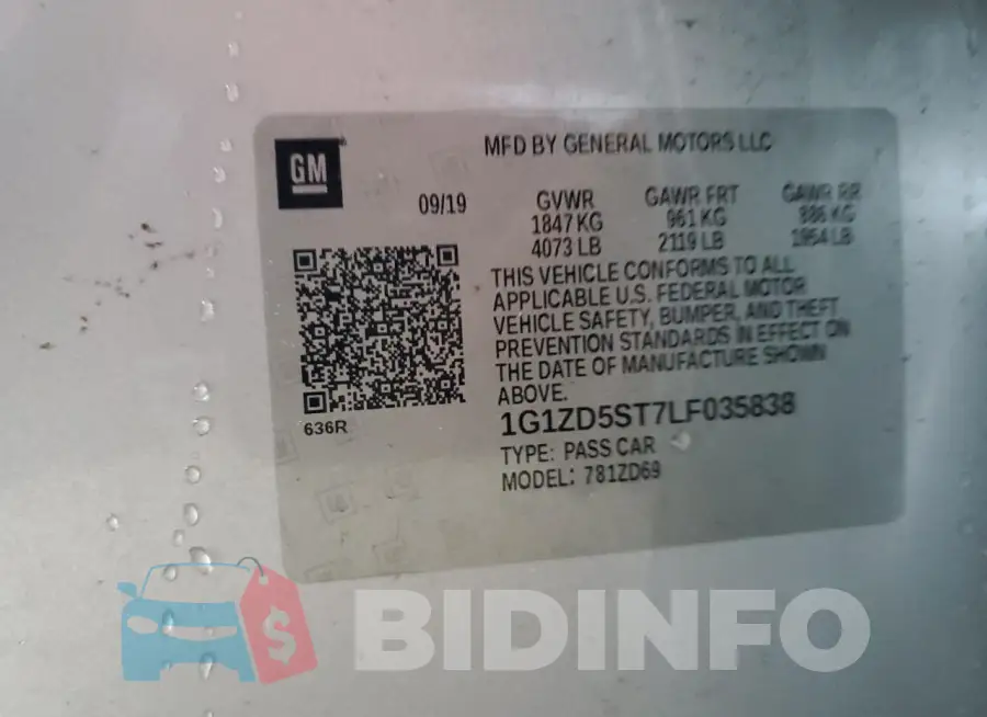 1G1ZD5ST7LF035838 Photo# 12