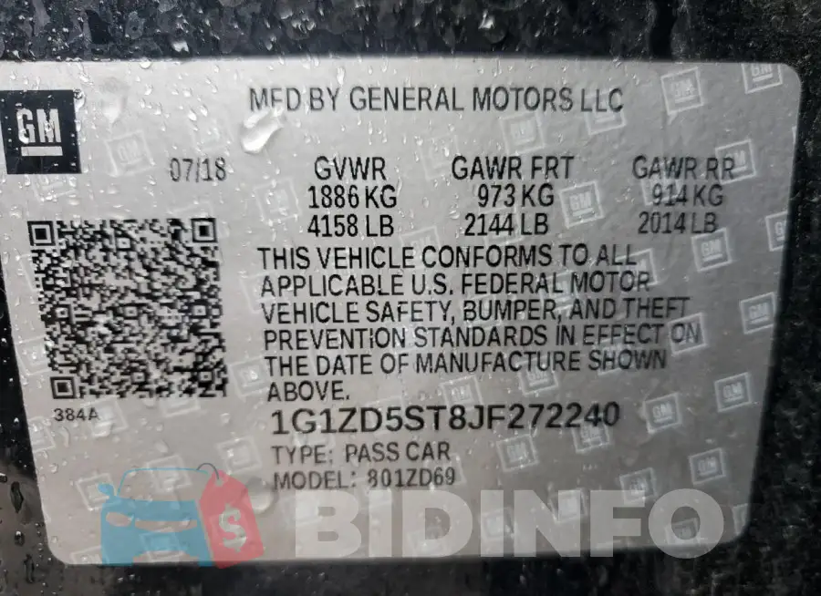 1G1ZD5ST8JF272240 Photo# 12