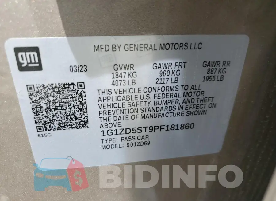 1G1ZD5ST9PF181860 Photo# 12