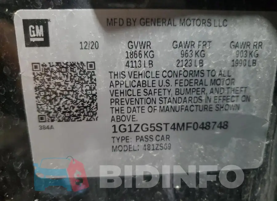 1G1ZG5ST4MF048748 Photo# 12