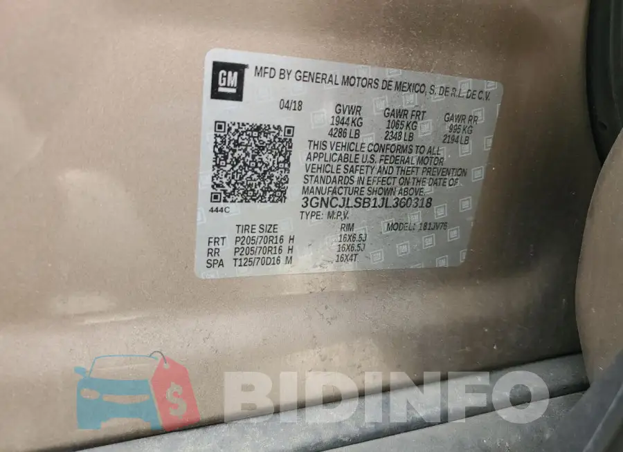 3GNCJLSB1JL360318 Photo# 13