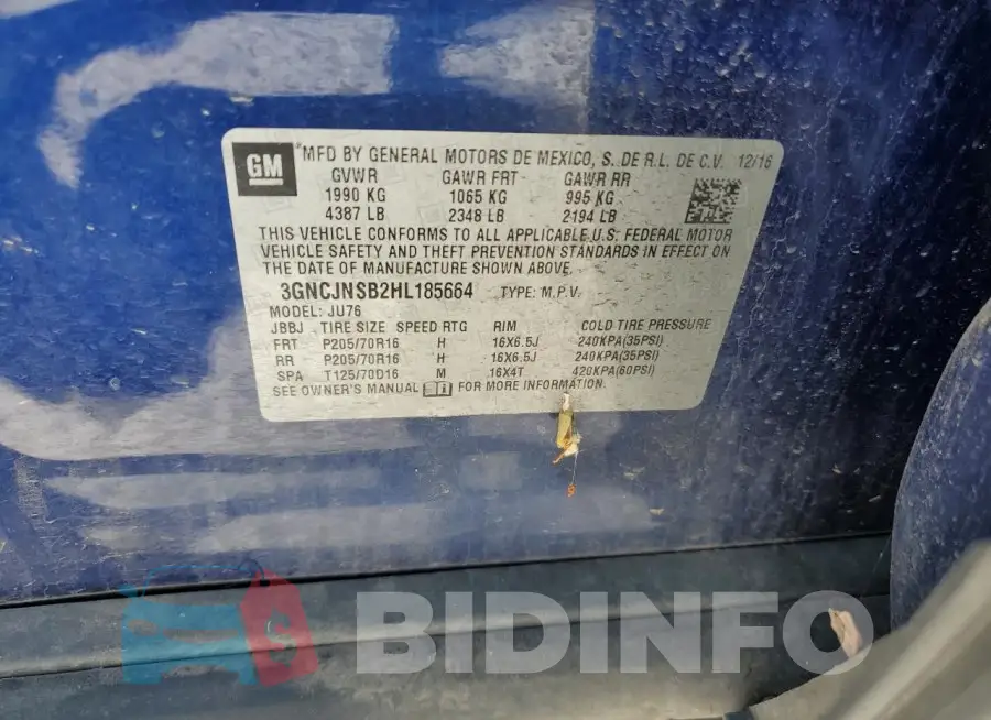 3GNCJNSB2HL185664 Photo# 13