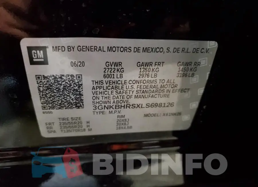 3GNKBHRSXLS698126 Photo# 13