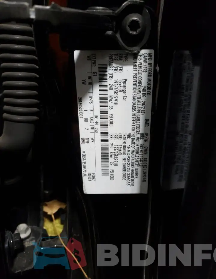 1FADP3E2XGL336035 Photo# 12
