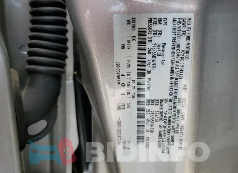 1FADP3FE8HL238034 Photo# 12