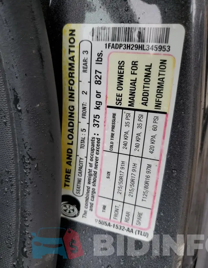 1FADP3H29HL345953 Photo# 12
