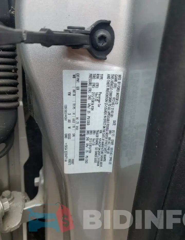 1FADP3K20FL315908 Photo# 12