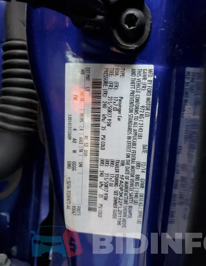 1FADP3K22FL201196 Photo# 12