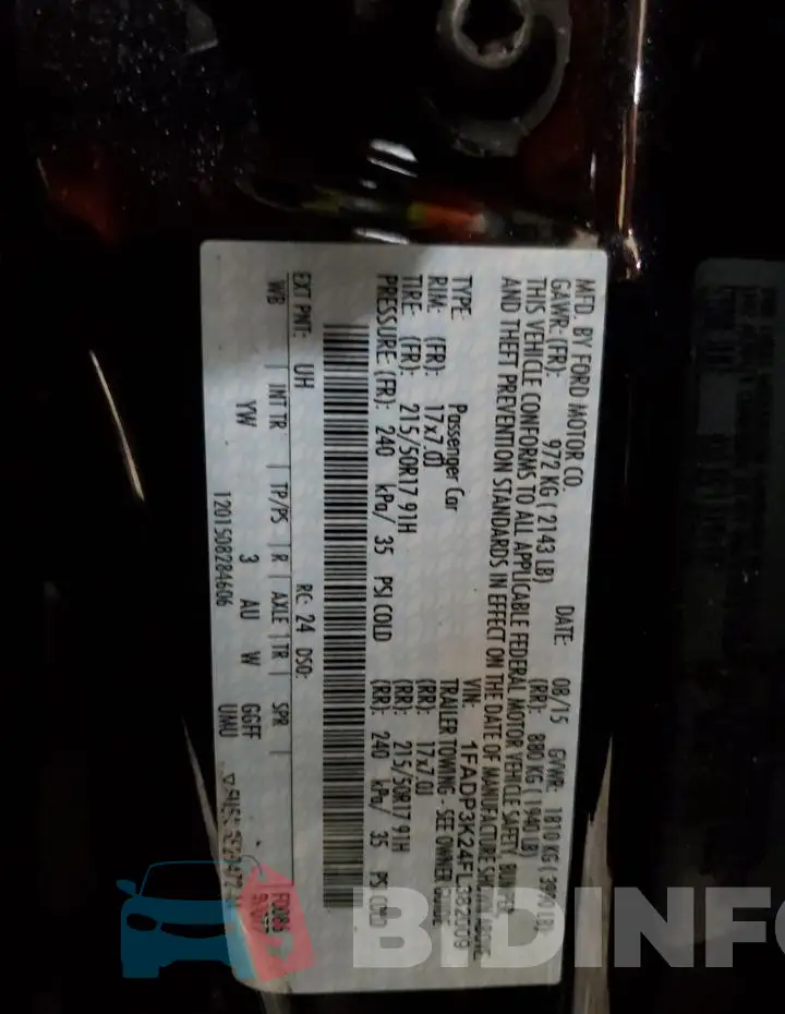 1FADP3K24FL382009 Photo# 12
