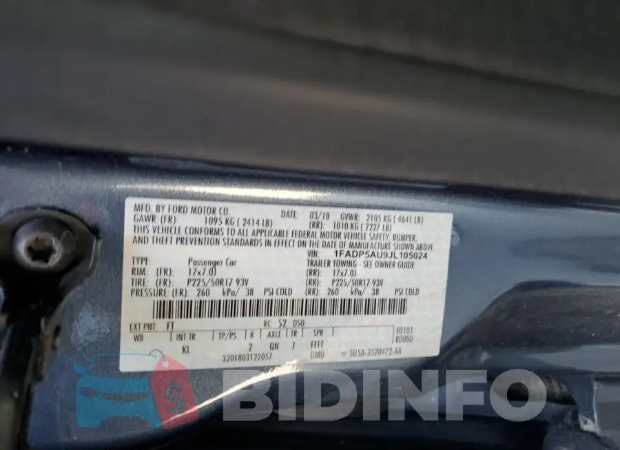 1FADP5AU9JL105024 Photo# 13