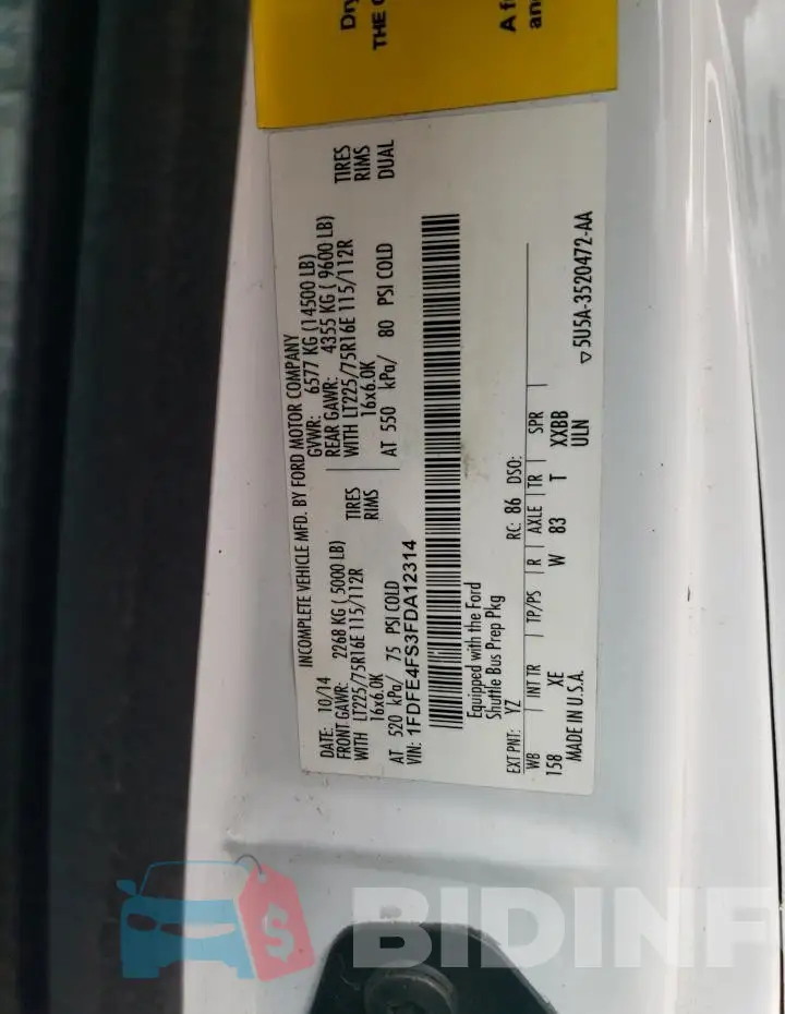 1FDFE4FS3FDA12314 Photo# 12