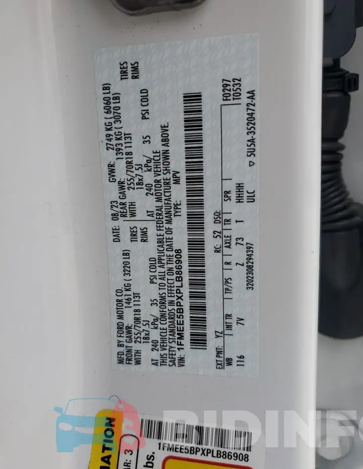 1FMEE5BPXPLB86908 Photo# 13