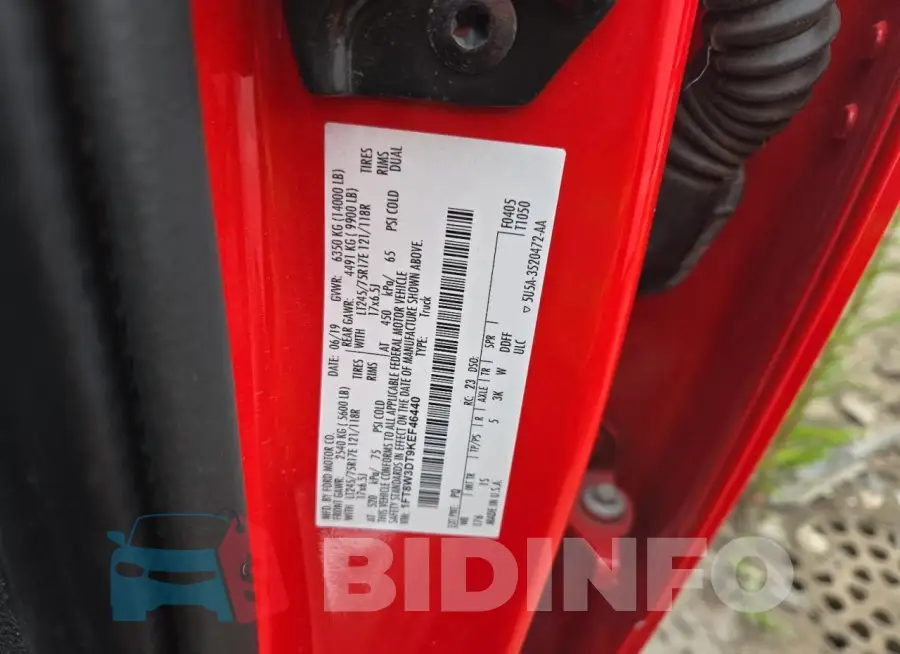 1FT8W3DT9KEF46440 Photo# 12