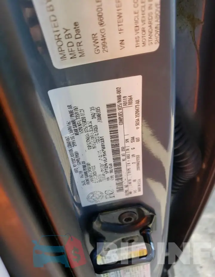 1FTEW1EPXKFB91281 Photo# 10