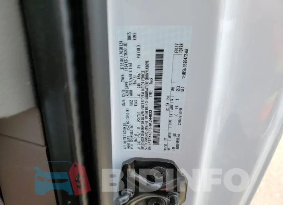 1FTFX1EF6HKC44633 Photo# 12
