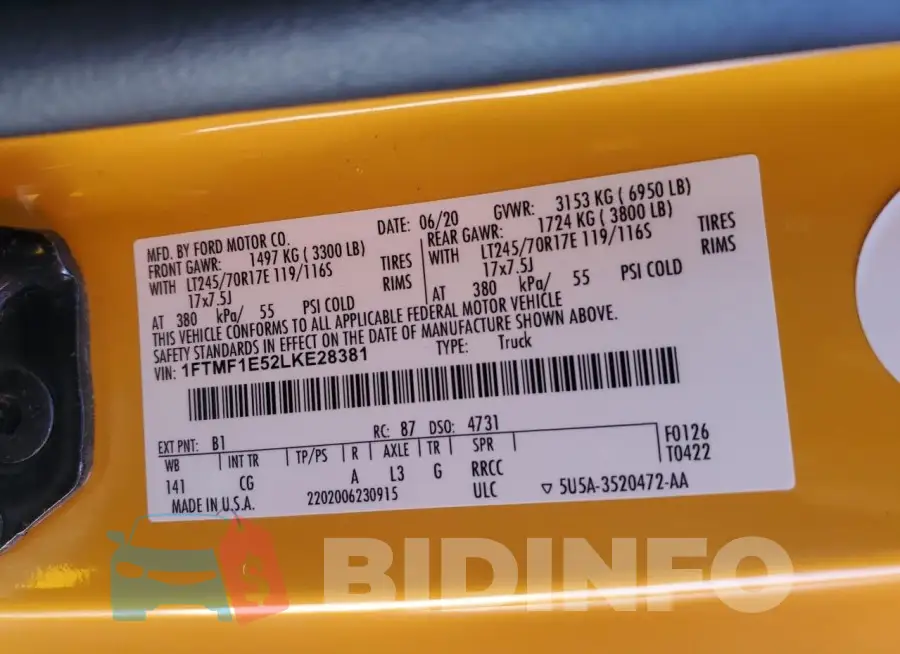1FTMF1E52LKE28381 Photo# 13