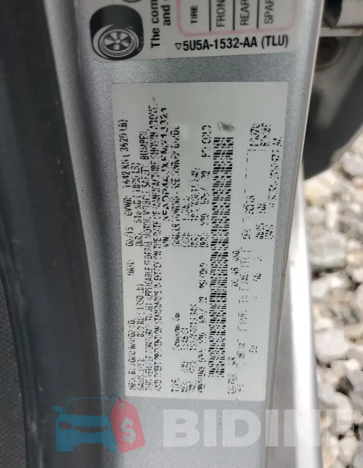 3FADP4AJXFM213321 Photo# 12