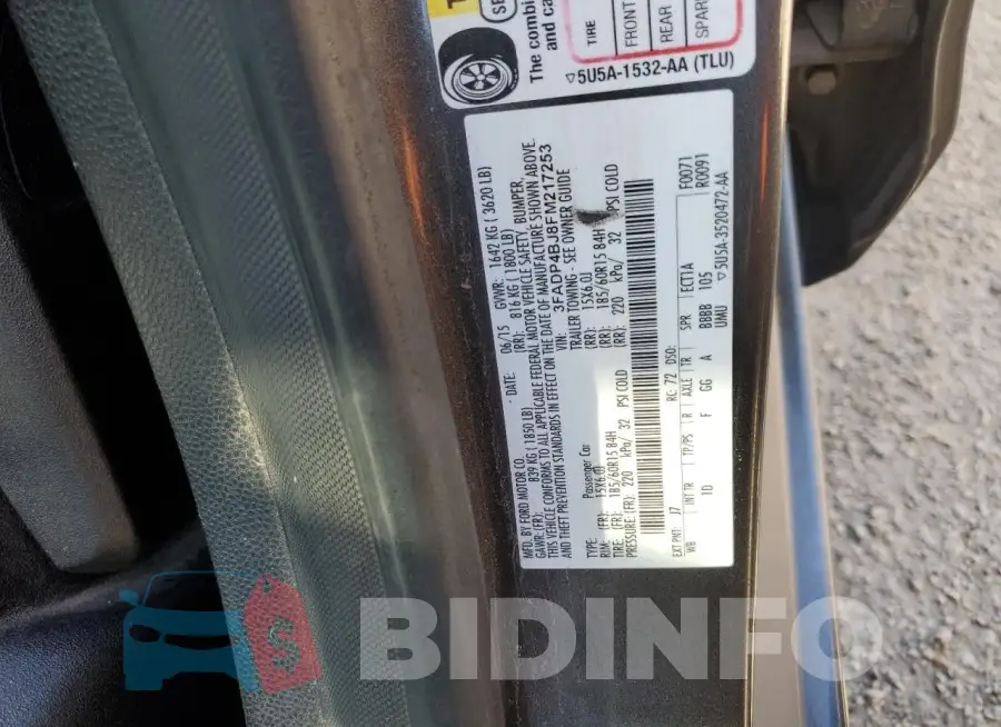 3FADP4BJ8FM217253 Photo# 12