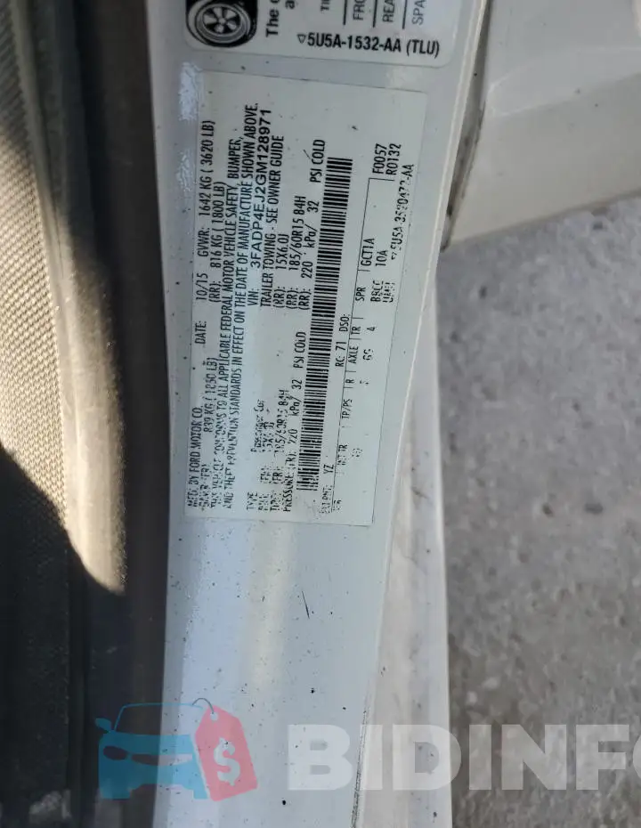 3FADP4EJ2GM128971 Photo# 12