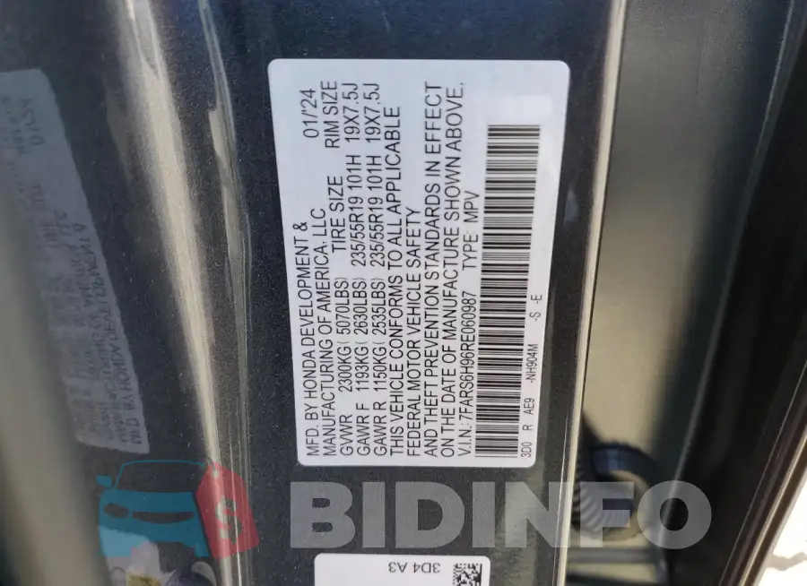 7FARS6H96RE060987 Photo# 13