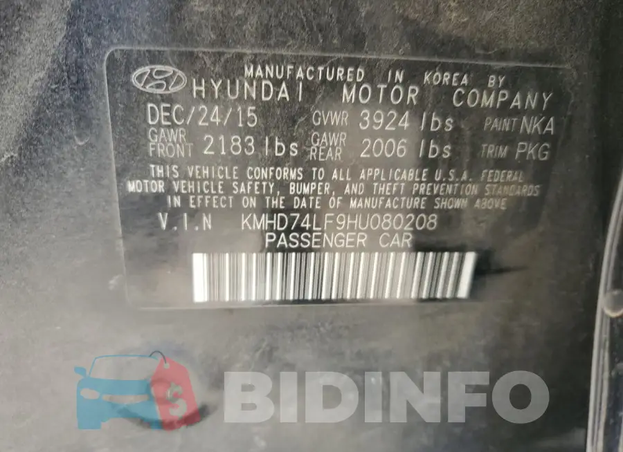 KMHD74LF9HU080208 Photo# 12