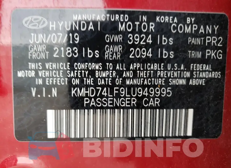 KMHD74LF9LU949995 Photo# 12