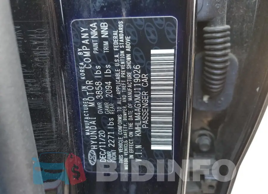 KMHLM4AGXMU119026 Photo# 12