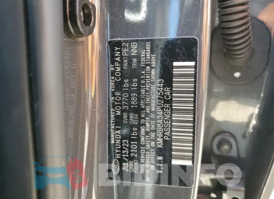 KMHRB8A34PU275443 Photo# 13