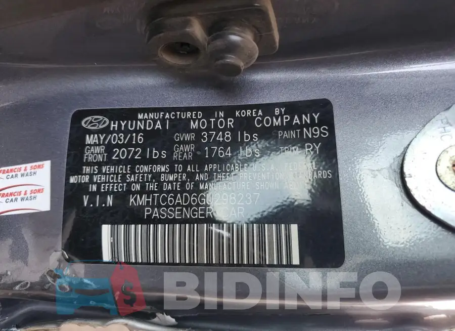 KMHTC6AD6GU298237 Photo# 12