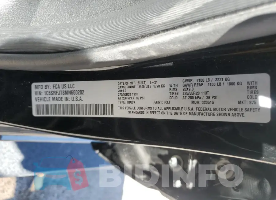 1C6SRFJT8MN660202 Photo# 12