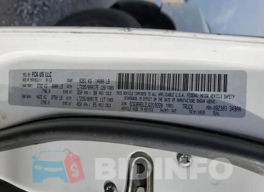 3C63RRGL2JG319220 Photo# 13