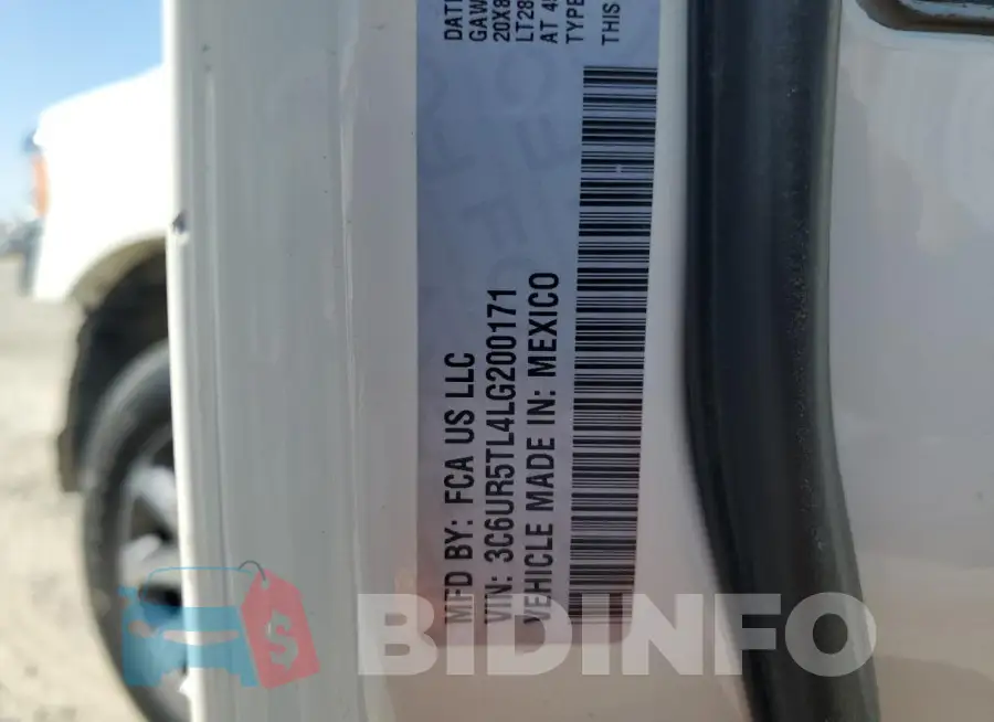 3C6UR5TL4LG200171 Photo# 13