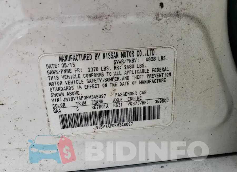 JN1BV7AP0FM346097 Photo# 13