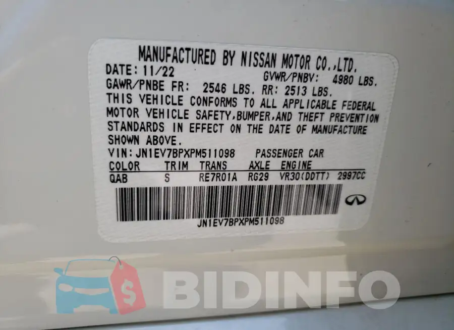 JN1EV7BPXPM511098 Photo# 12