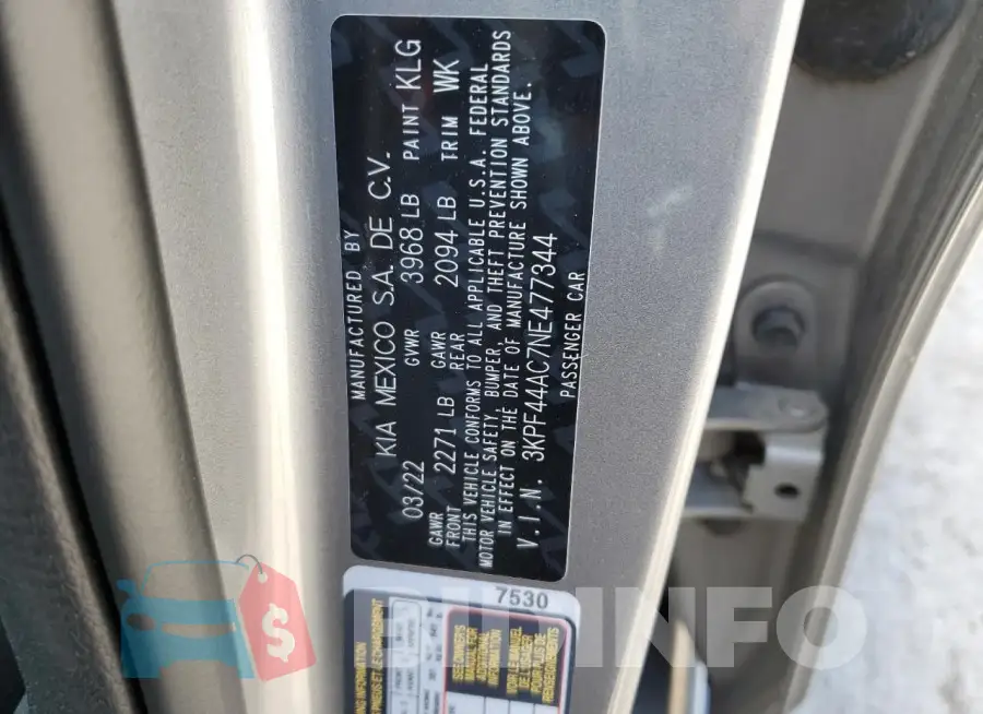 3KPF44AC7NE477344 Photo# 12